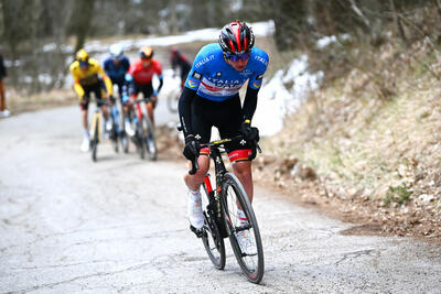 Tadej Pogačar durante la Tirreno-Adriatico 2022 © Getty Images
