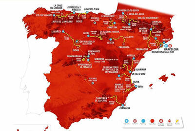 La planimetria della Vuelta a España 2023