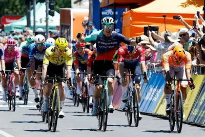 Tobias Lund Andresen vince la prima tappa del Tour Down Under 2026 ©Getty Images