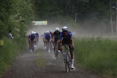 Dries De Bondt durante una fase della corsa © Lotto Belgian Cup
