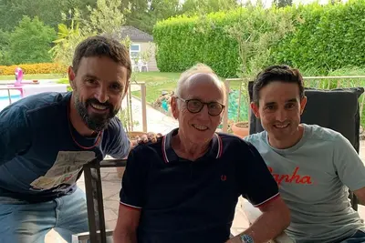 Paco Mancebo e Óscar Sevilla, i più anziani vincitori a livello UCI. In mezzo a loro Joop Zoetemelk, il più vecchio a vincere il Mondiale © Óscar Sevilla