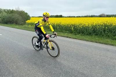 Jonas Vingegaard torna ad allenarsi ©Team Visma Lease a Bike