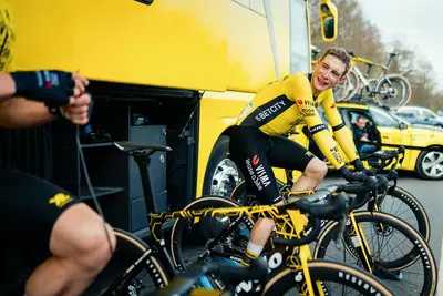 Jonas Vingegaard, qui al termine della prima tappa della Parigi-Nizza © Team Visma | Lease a Bike