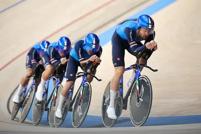 Il quartetto maschile ai mondiali di Shanghai 2026 ©UCI Track Cyling