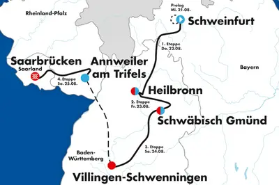 Il percorso del Deutschland Tour 2024