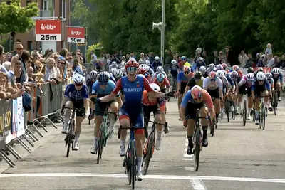 Martina Fidanza esulta al GP Mazda Schelkens ©Ceratizit-WNT Pro Cycling