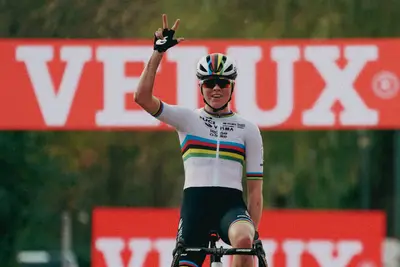 Fem van Empel, qui vincitrice ad Anversa, salterà questo weekend per una caduta © UCI Cyclocross