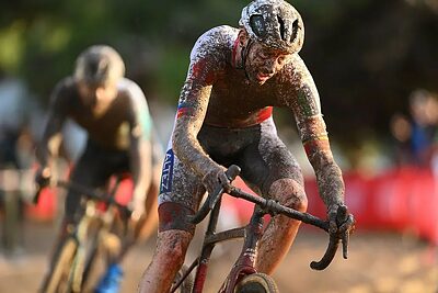 L'uscita decisiva che ha assicurato a Michael Vanthourenhout la vittoria nella tappa di Terralba della Coppa del Mondo di Ciclocross © CyclingNews / Getty Images