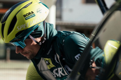 Primož Roglič con i nuovi colori della Bora-Hansgrohe