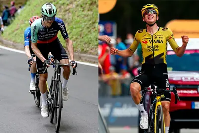 Felix Gall ©GettySport e Davide Piganzoli ©Team Visma | Lease a Bike