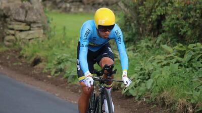 Daniel Martinez, qui con la maglia della Colombia © Federacion Colombiana de Ciclismo