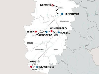 La planimetria del Deutschland Tour 2023