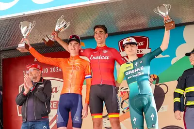 Il podio della corsa @ Eroica (Guido Rubino)