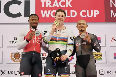Lavreysen vince la velocità nella terza prova di Coppa del Mondo su pista 2026 ©UCI_Track Cycling