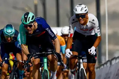 Isaac Del Toro vince la prima tappa dell'UAE Tour 2026©Luca Bettini/Sprint Cycling