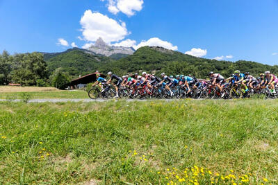 Un momento del Giro della Valle d'Aosta 2022 © Giro Ciclistico della Valle d'Aosta-Mont Blanc