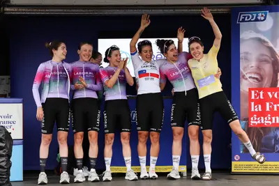 Usoa Ostolaza conquista la maglia gialla al Tour des Pyrénées ©Laboral Kutxa Team-directvelo