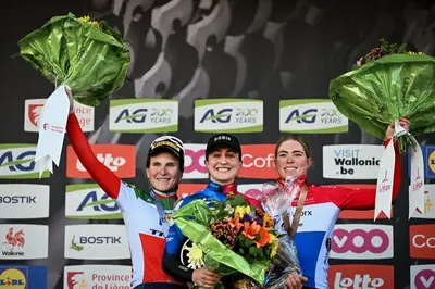 Il podio della Liegi-Bastogne-Liegi 2024 ©ASO