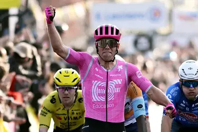 Luke Lamperti vince alla Paris-Nice©EF Pro Cycling