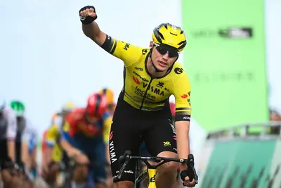 Olav Kooij al Tour of Britain 2025 © via X Team Visma | Lease a Bike