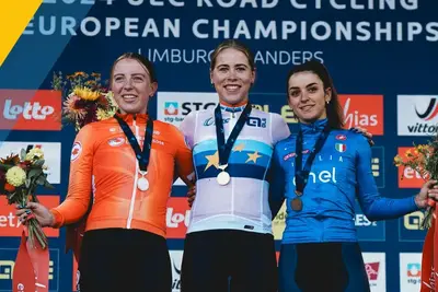 Il podio del Campionato Europeo su Strada Donne U23 © Limburg24 via x
