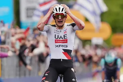 Igor Arrieta non ci può credere dopo la vittoria a Potenza ©Giro d'Italia