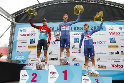 Il podio della Volta NXT Classic 2024 ©sprintcycling