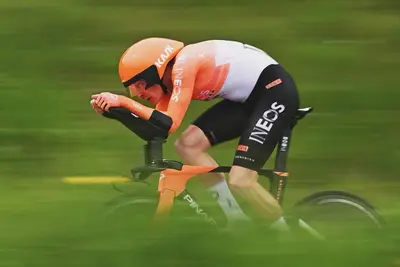 Dorian Godon Vince il prologo del Giro di Romandia 2026 ©Ineos Grenadiers