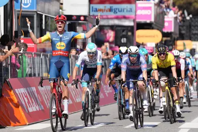 Jonathan Milan vince la volata di Andora ©Giro d'Italia