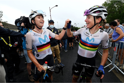 Gioia in casa Movistar per la vittoria di Liane Lippert ©Movistar Team-GettySport