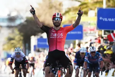 La 1ª tappa della Volta Algarve 2025, vinta da Filippo Ganna, è stata annullata dagli organizzatori © via X @INEOSGrenadiers
