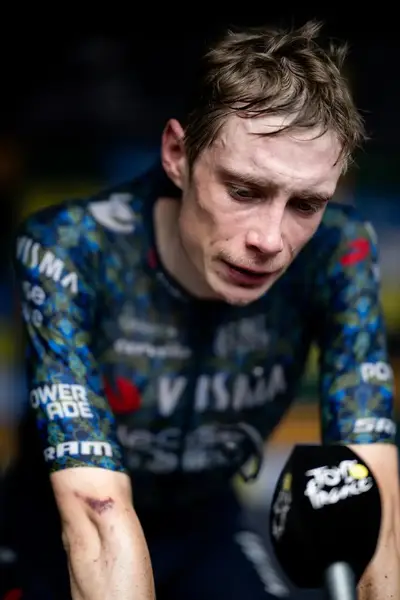 Jonas Vingegaard, defaticamento a fine tappa © Le Tour de France - Facebook