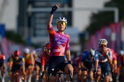 Prima vittoria stagionale per Lorena Wiebes nella prima tappa del UAE Tour ©Team SD Worx Protime-GettySport