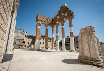 Uno scorcio del Capitolium di Brescia © Associazione Longobardi in Italia