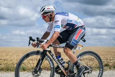Remco Evenepoel sugli sterrati intorno a Troyes © Soudal Quick-Step