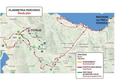 L'altimetria del Trofeo Binda © Trofeo Binda