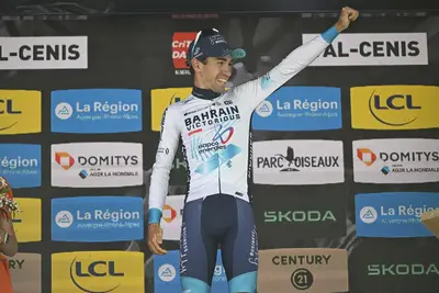Lenny Martinez, vincitore dell'ottava tappa del Criterium del Delfinato 2025 (© Sprint Cycling)