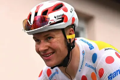 Jonas Abrahamsen in maglia a pois al Tour de France 2024 ©Gettysport