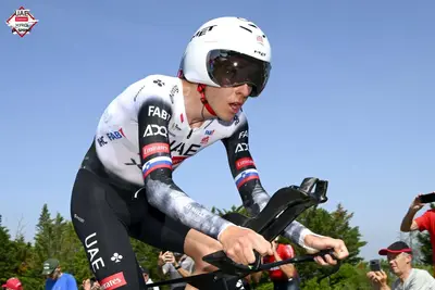 Tadej Pogačar ha concluso quarto la cronometro del Critérium du Dauphiné 2025 © UAE Team Emirates-XRG via X