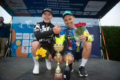Adam Bradáč e Dušan Rajović festeggiano la vittoria della UMAG Classic © Istrian Spring Trophies