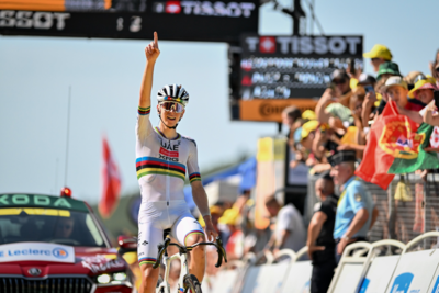 Tadej Pogačar vince a Hautacam ©Tour de France