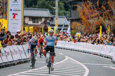 Declan Trezise, vincitore della 3^ tappa del Tour de Kyushu 2023 © KeiTsuj