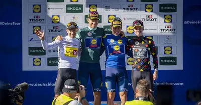Il podio del Lidl Deutschland Tour 2024 ©Lidl Deutschland Tour