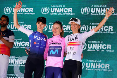 Il podio del Giro d'Italia femminile 2022 © Giroditaliadonne.it