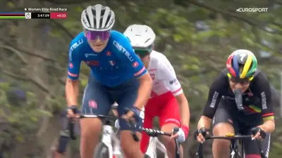 L'attacco di Elisa Longo Borghini nella prova in linea Donne del Mondiale di Kigali 2025