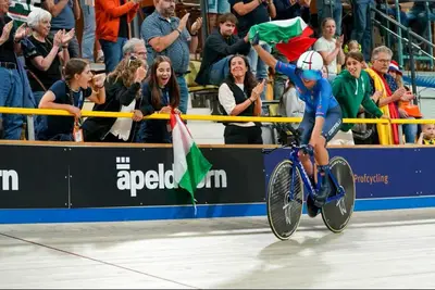 Matilde Cenci oro nel chilometro da fermo ai mondiali su pista juniores di Apeldoorn 2025