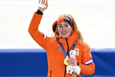 Rijpma-de Jong vince l'oro olimpico nel 1500 metri alle olimpiadi di Milano Cortina ©EFP