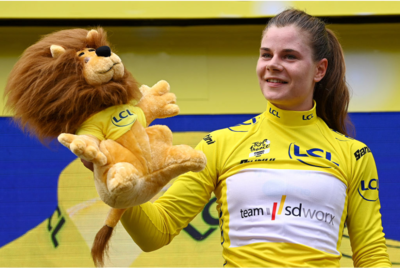 Lotte Kopecky in maglia gialla al Tour de France Femmes 2023 ©Team SD Worx-GettySport