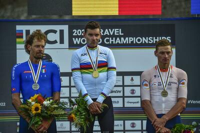 Il podio del Mondiale gravel 2022 © Federazione Ciclistica Italiana