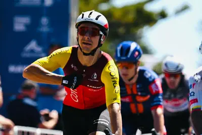 Bryan Coquard, vincitore della quarta tappa del Tour Down Under © Santos Tour Down Under